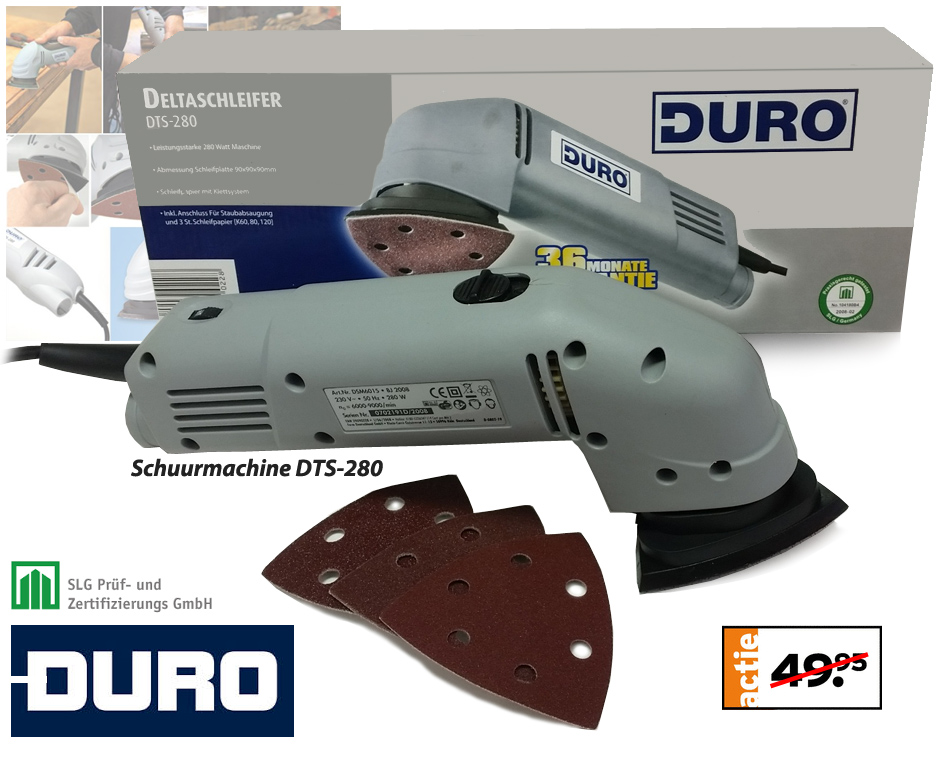Click to Buy - Duro Driehoek Schuurmachine 280W