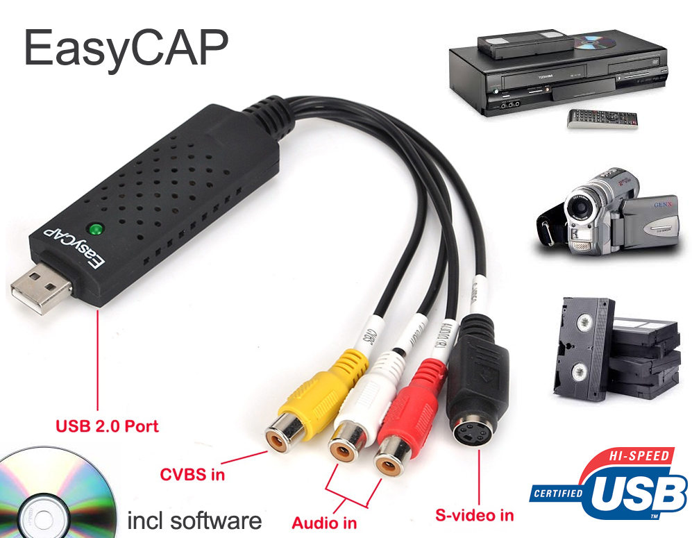 Click to Buy - EasyCAP Video Adapter Met Audio Click to Buy - EasyCAP Video Adapter Met Audio