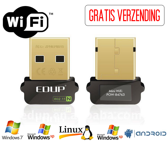 Click to Buy - EDUP USB WiFi Mini-adapter (PC/Tablet etc)