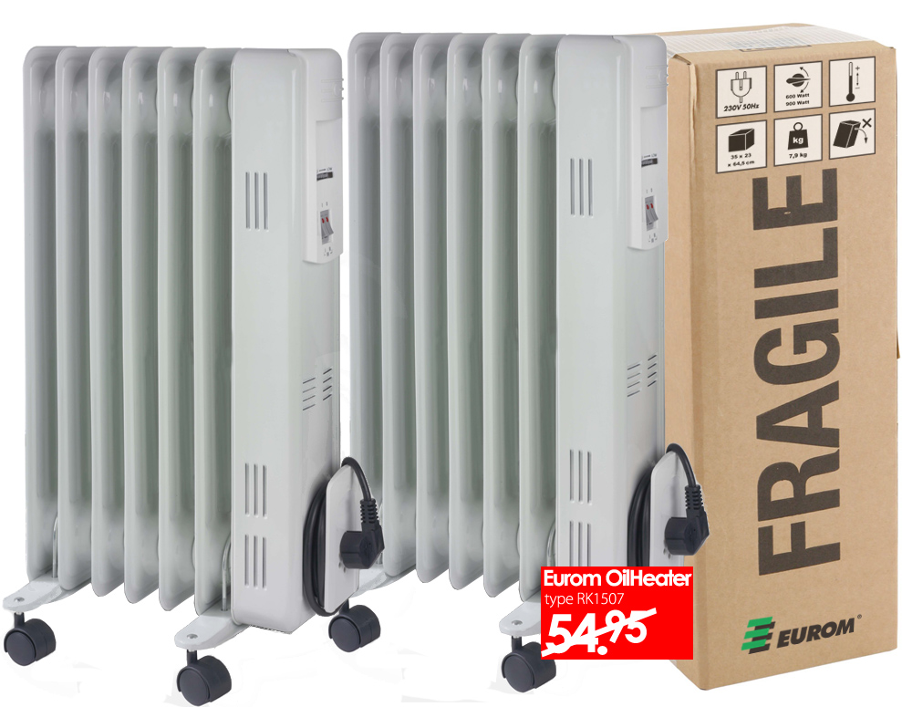 Click to Buy - Electrische Oliekachel 1500W