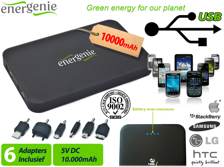 Click to Buy - Energenie Powerbank 10000mAh
