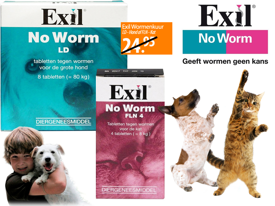 Click to Buy - Exil 8x No Worm Pil Hond of Kat Click to Buy - Exil 8x No Worm Pil Hond of Kat