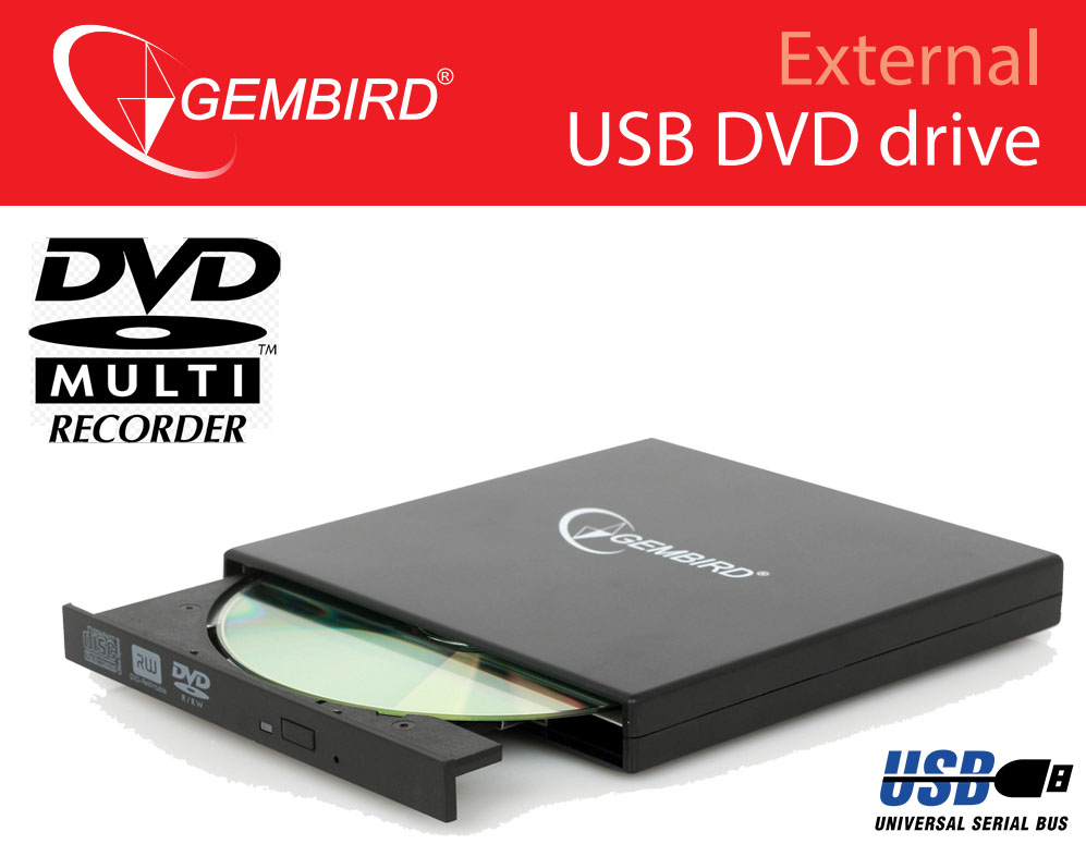 Click to Buy - Externe USB CD/DVD Brander/Speler Click to Buy - Externe USB CD/DVD Brander/Speler