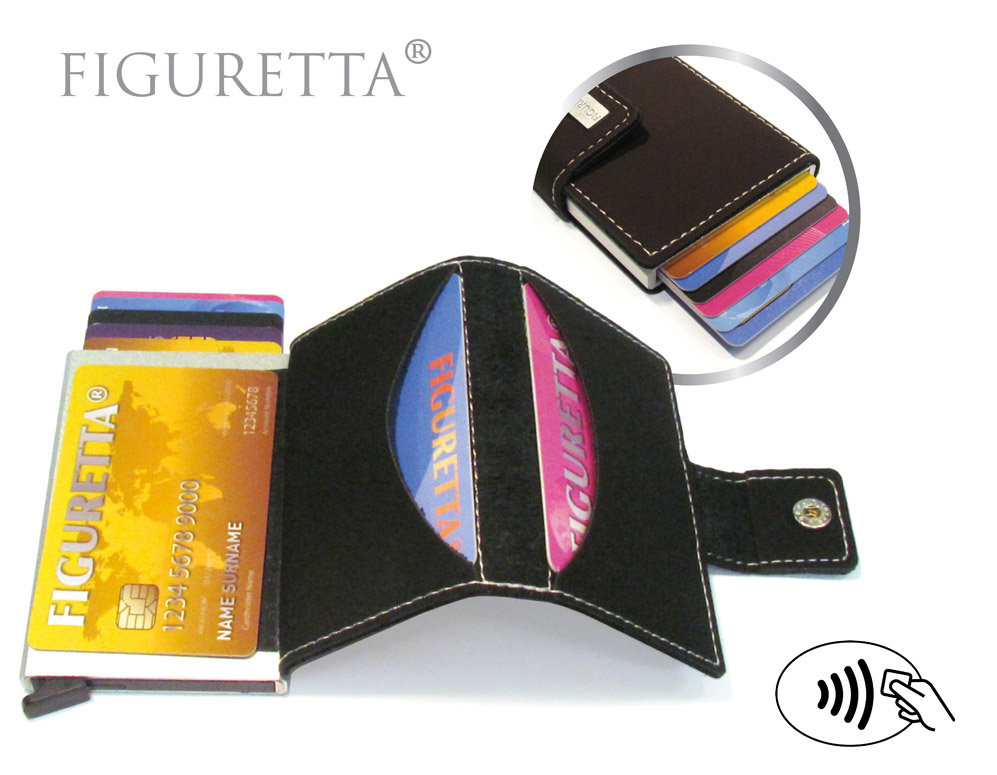 Click to Buy - Figuretta Lederen Uitschuifbare Cardprotector