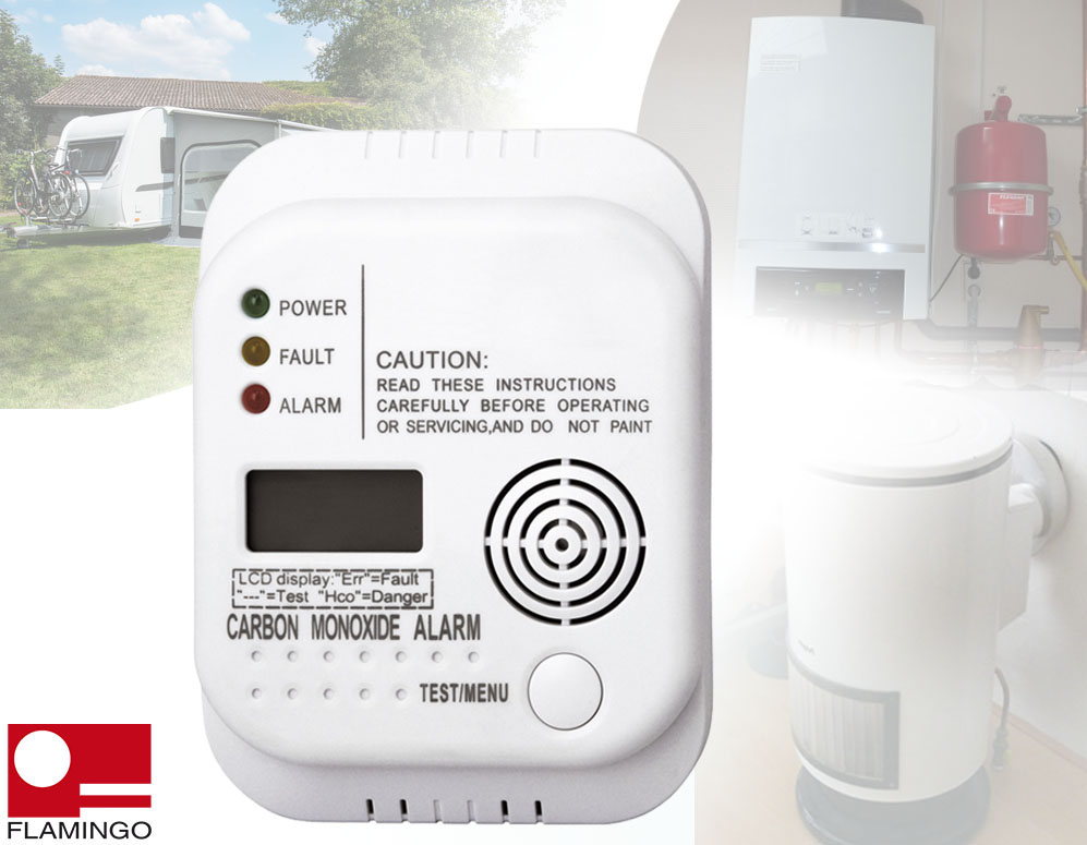 Click to Buy - Flamingo Koolmonoxidemelder met 85dB Alarm Click to Buy - Flamingo Koolmonoxidemelder met 85dB Alarm