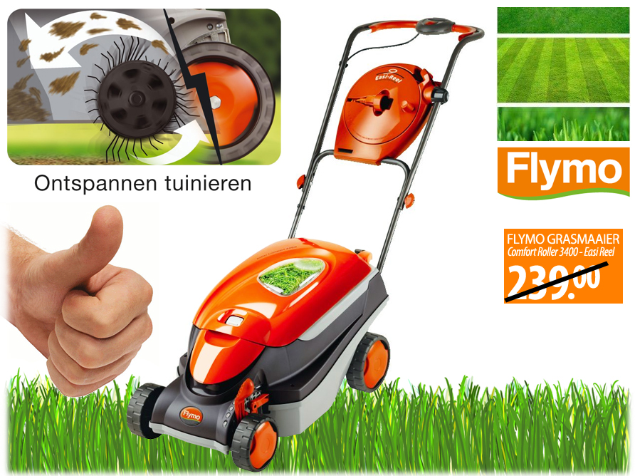 Click to Buy - Flymo Grasmaaier Compact 3400 Click to Buy - Flymo Grasmaaier Compact 3400