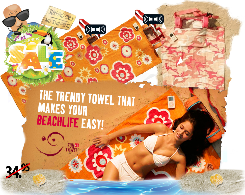 Click to Buy - Funtowel Speaker Beach-Towel Click to Buy - Funtowel Speaker Beach-Towel
