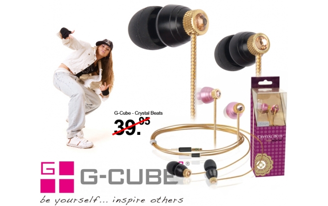 Click to Buy - G-Cube Crystal Beats In-Ear headphone