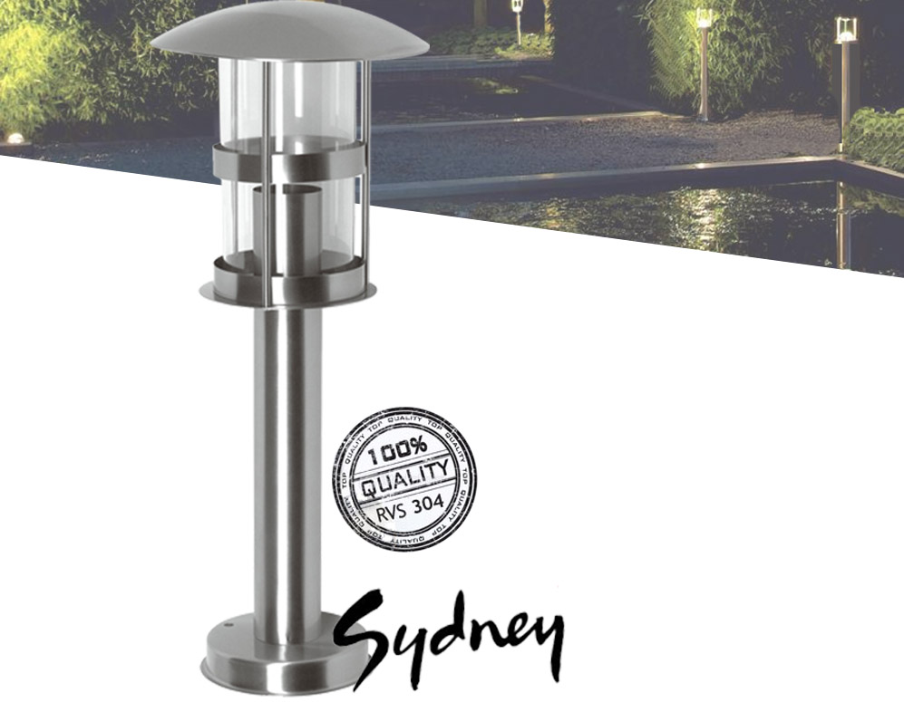 Click to Buy - Geborsteld RVS Tuinsokkel Sydney Click to Buy - Geborsteld RVS Tuinsokkel Sydney