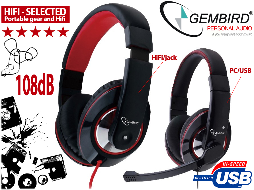 Click to Buy - Gembird HiFi Headphones