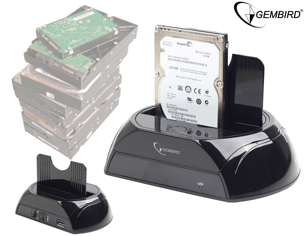 Click to Buy - Gembird USB 3.0 Docking Station voor SATA Harde Schijven Click to Buy - Gembird USB 3.0 Docking Station voor SATA Harde Schijven