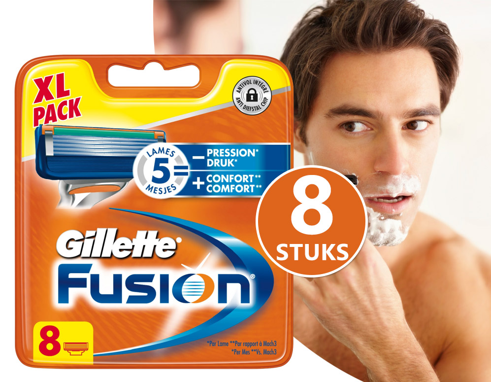 Click to Buy - Gillette Fusion Mesjes (8 Stuks)