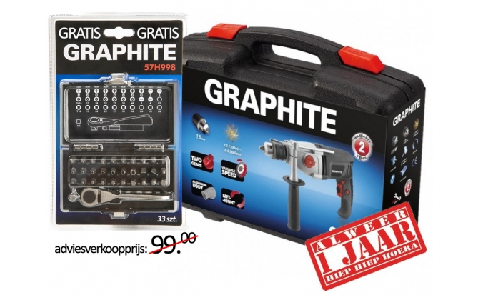 Click to Buy - Graphite Klopboormachine 810W