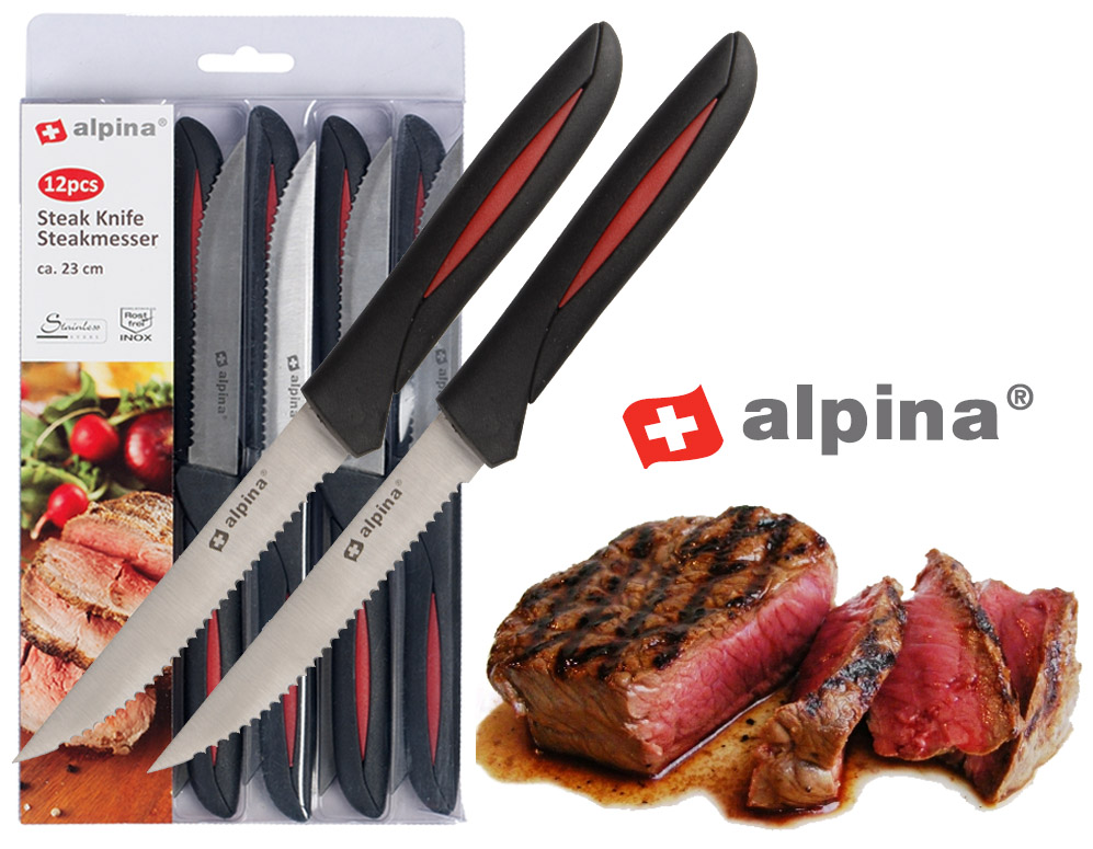 Click to Buy - GRATIS! 12-delige Alpina luxe steakmessen set