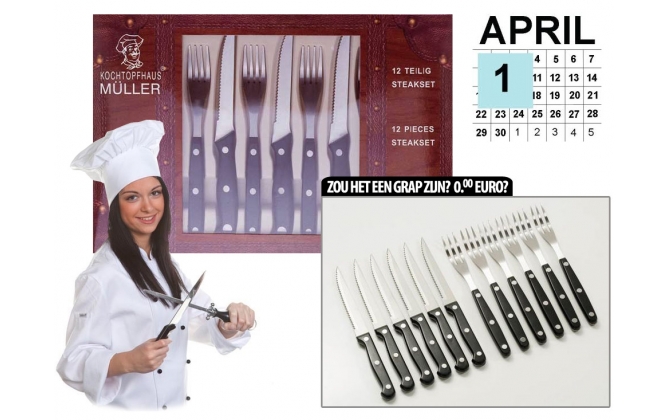 Click to Buy - Gratis 12-Delige Steakset Click to Buy - Gratis 12-Delige Steakset