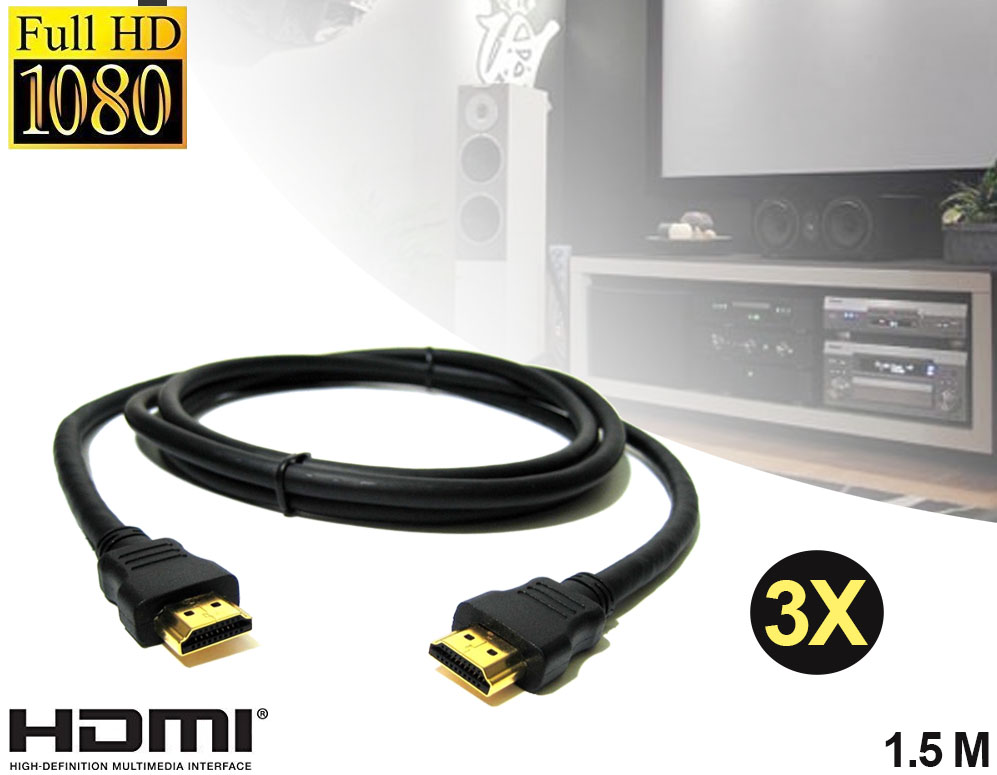 Click to Buy - Gratis 3-pack HDMI 1.4 Kabels van 1,5 m Click to Buy - Gratis 3-pack HDMI 1.4 Kabels van 1,5 m