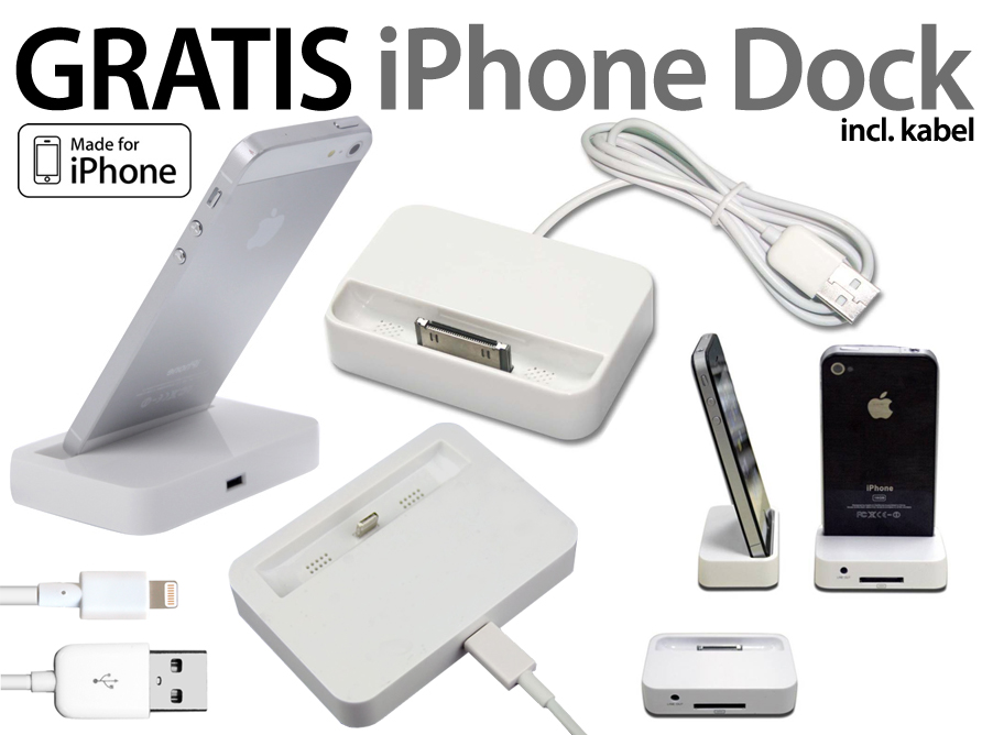 Click to Buy - GRATIS Docking voor iPhone 4/5 Click to Buy - GRATIS Docking voor iPhone 4/5