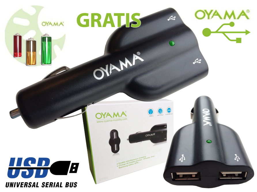 Click to Buy - GRATIS Oyama Dual USB Car Charger Click to Buy - GRATIS Oyama Dual USB Car Charger