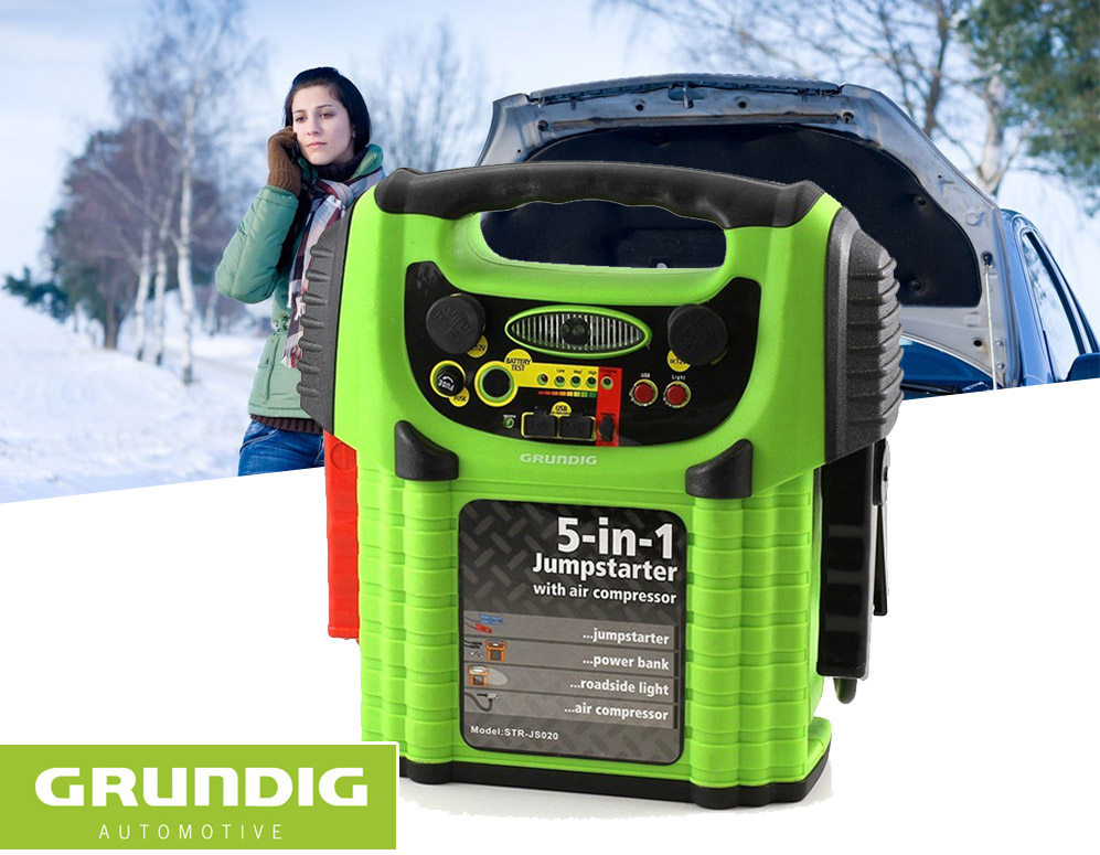Click to Buy - Grundig 5-in-1 jumpstarter Click to Buy - Grundig 5-in-1 jumpstarter