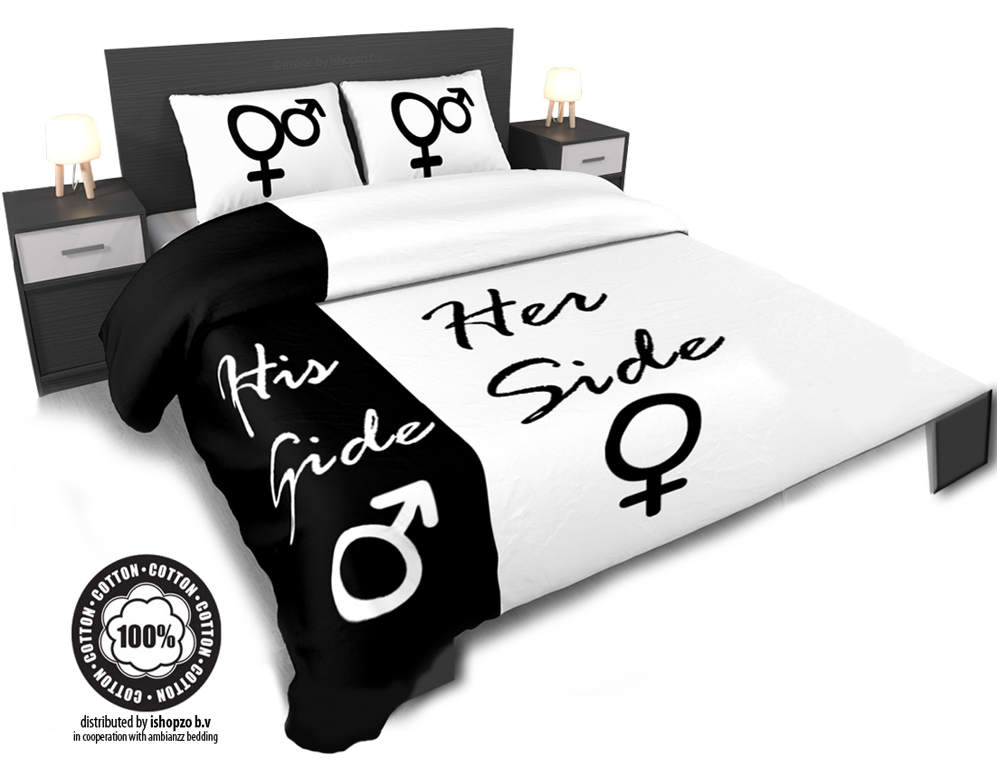 Click to Buy - His Side - Her Side Dekbedovertrek Click to Buy - His Side - Her Side Dekbedovertrek