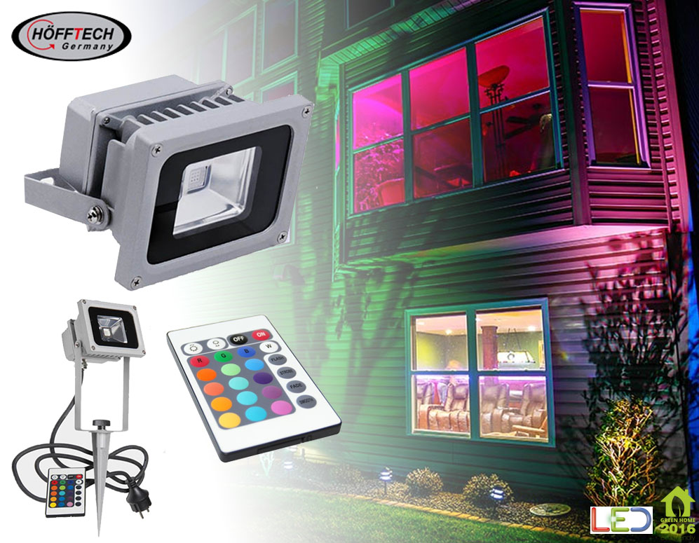 Click to Buy - Hofftech 10 Watt RGB LED Flood Light Click to Buy - Hofftech 10 Watt RGB LED Flood Light