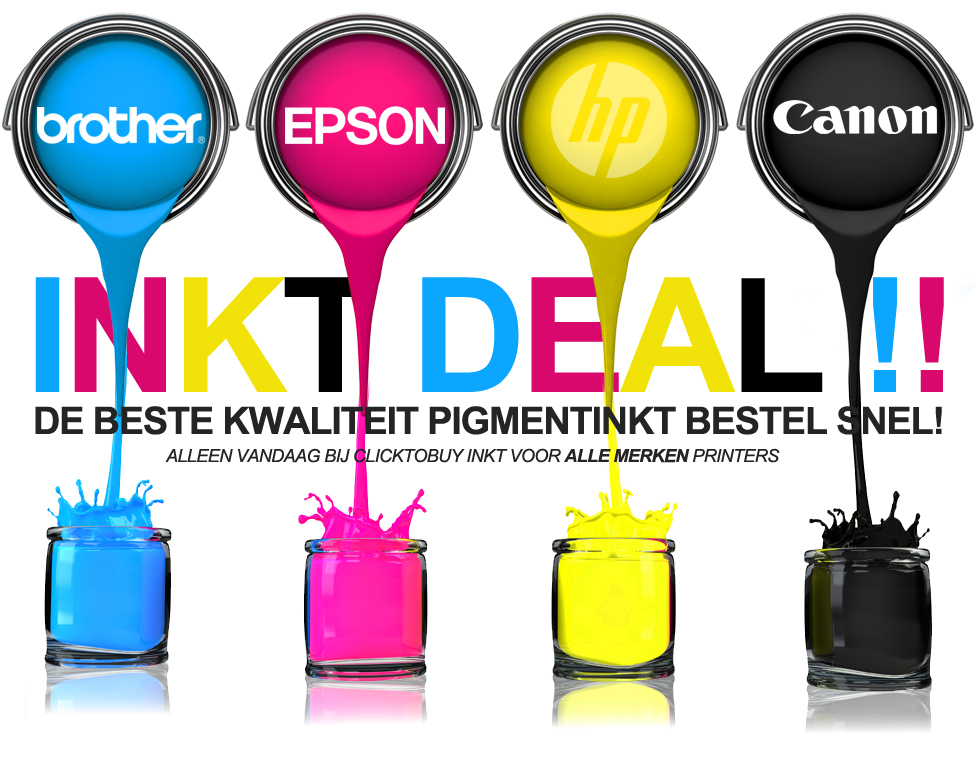 Click to Buy - Inkt Cartridges voor Brother, Canon & Epson (2e set met nog meer Korting!) Click to Buy - Inkt Cartridges voor Brother, Canon & Epson (2e set met nog meer Korting!)