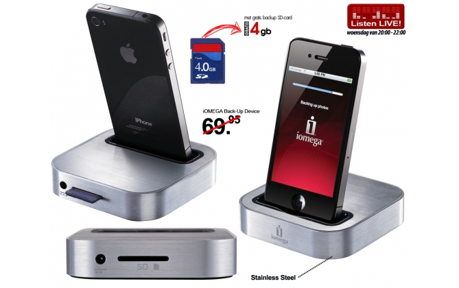 Click to Buy - iOMEGA Superhero Dock + 4GB SD Click to Buy - iOMEGA Superhero Dock + 4GB SD