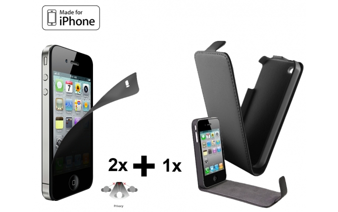 Click to Buy - iPhone 4/S Privacy Pakket + Flipcase Click to Buy - iPhone 4/S Privacy Pakket + Flipcase