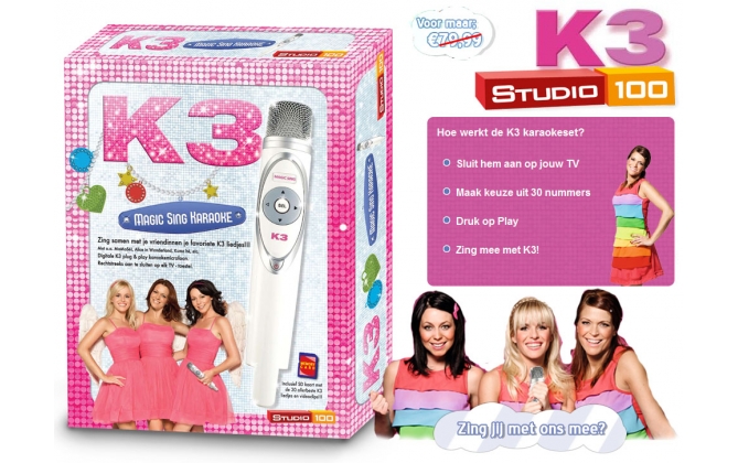 Click to Buy - K3 Karaoke set met 30 liedjes Click to Buy - K3 Karaoke set met 30 liedjes