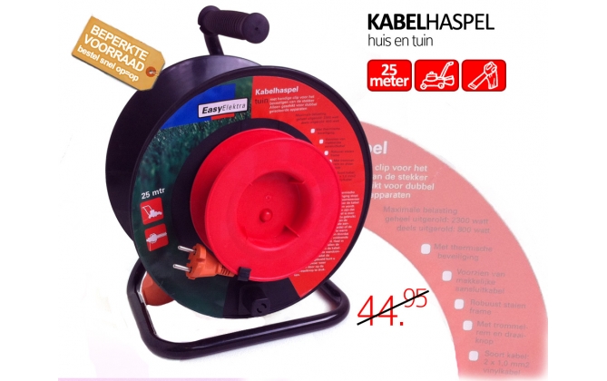 Click to Buy - Kabelhaspel 25 meter Click to Buy - Kabelhaspel 25 meter