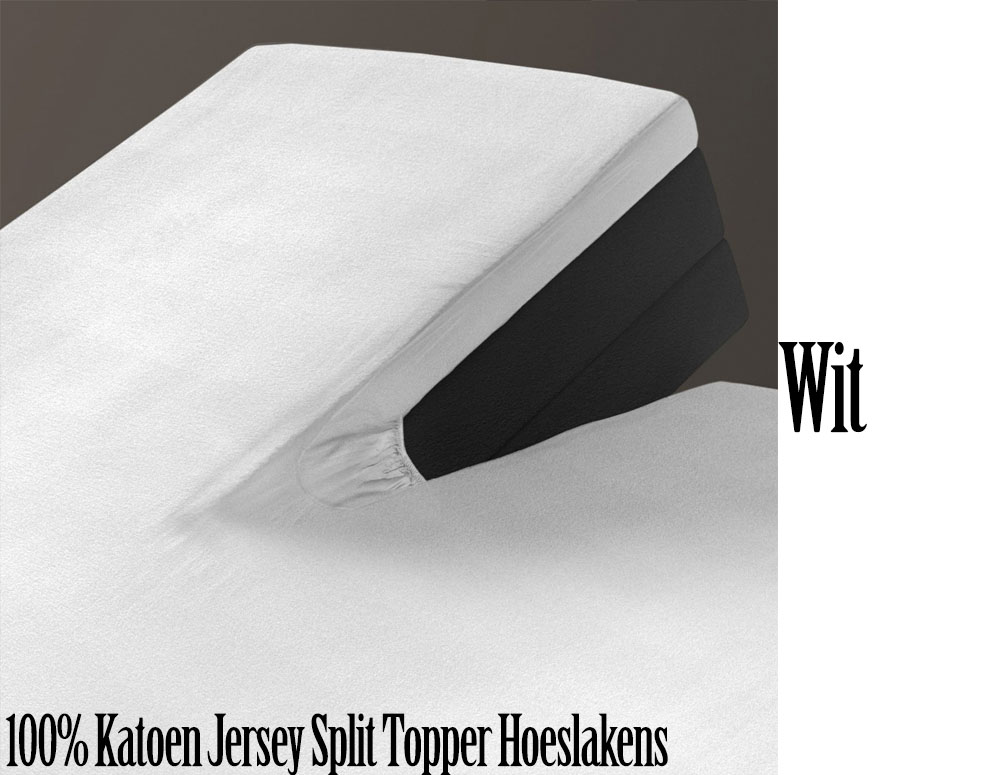Click to Buy - Katoenen Jersey Split Topper Hoeslakens - 6 kleuren Click to Buy - Katoenen Jersey Split Topper Hoeslakens - 6 kleuren