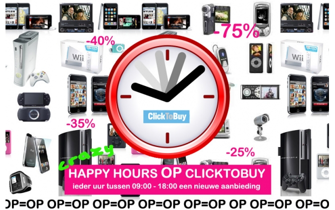 Click to Buy - Kom naar de Happy Hours!