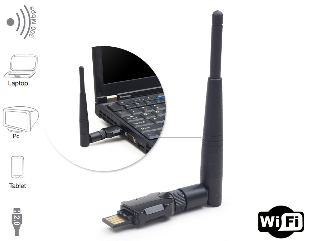 Click to Buy - Krachtige USB WiFi ontvanger 300Mbps Click to Buy - Krachtige USB WiFi ontvanger 300Mbps