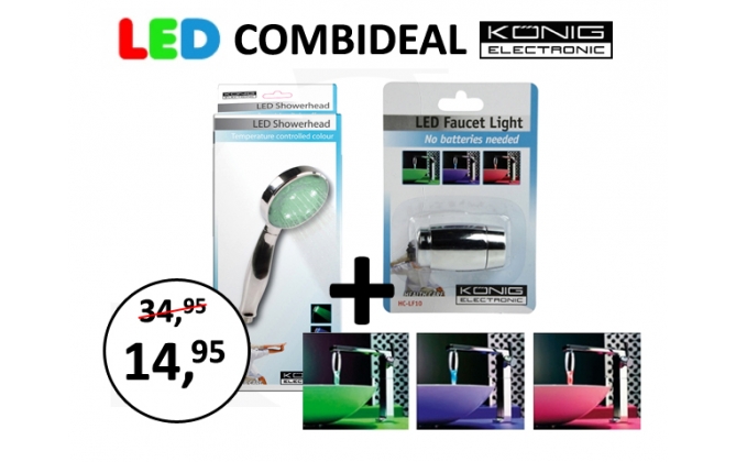 Click to Buy - LED Kraan + LED Douche (combideal) Click to Buy - LED Kraan + LED Douche (combideal)