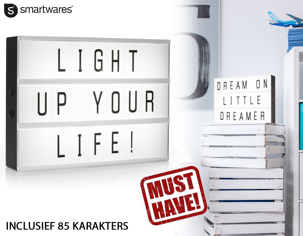 Click to Buy - LED Lightbox met 85 karakters Click to Buy - LED Lightbox met 85 karakters