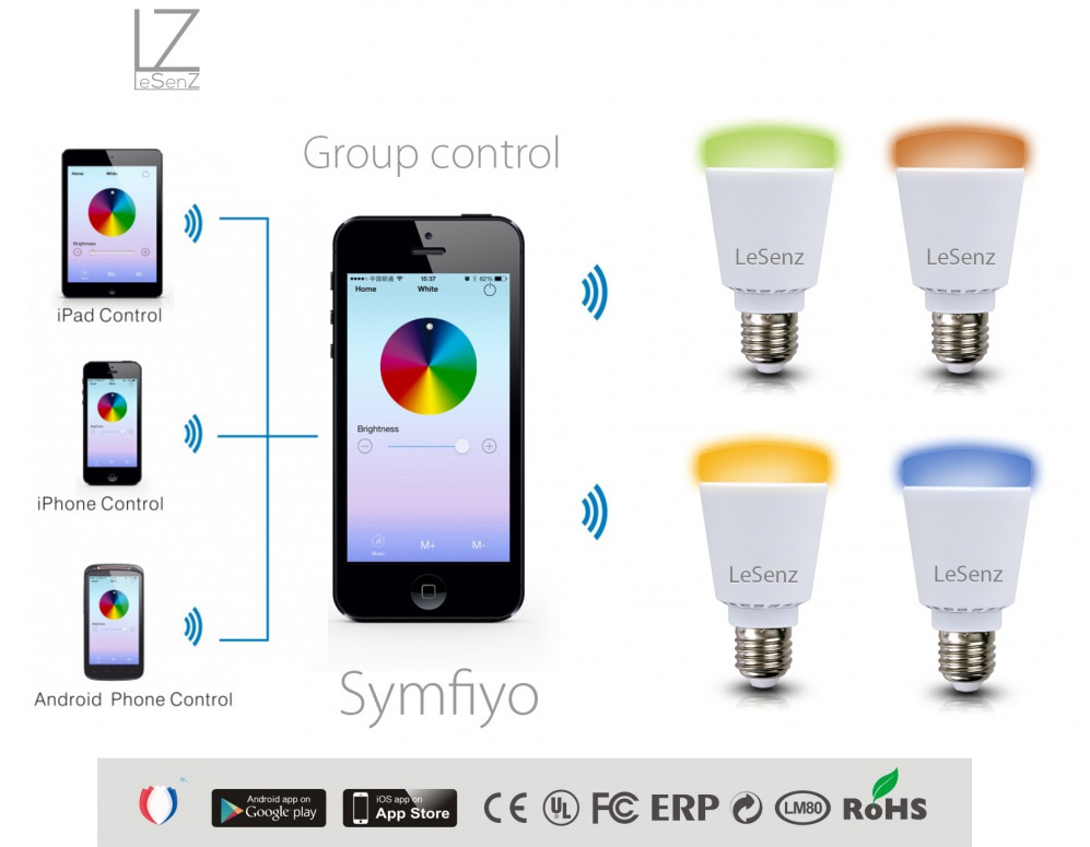 Click to Buy - LeSenz Simfiyo Bluetooth Bedienbare LED-lamp