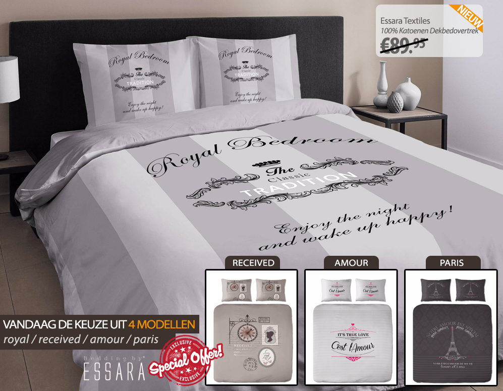 Click to Buy - Limited Edition Dekbedovertrek Uitverkoop (Inclusief Kussenslopen) Click to Buy - Limited Edition Dekbedovertrek Uitverkoop (Inclusief Kussenslopen)