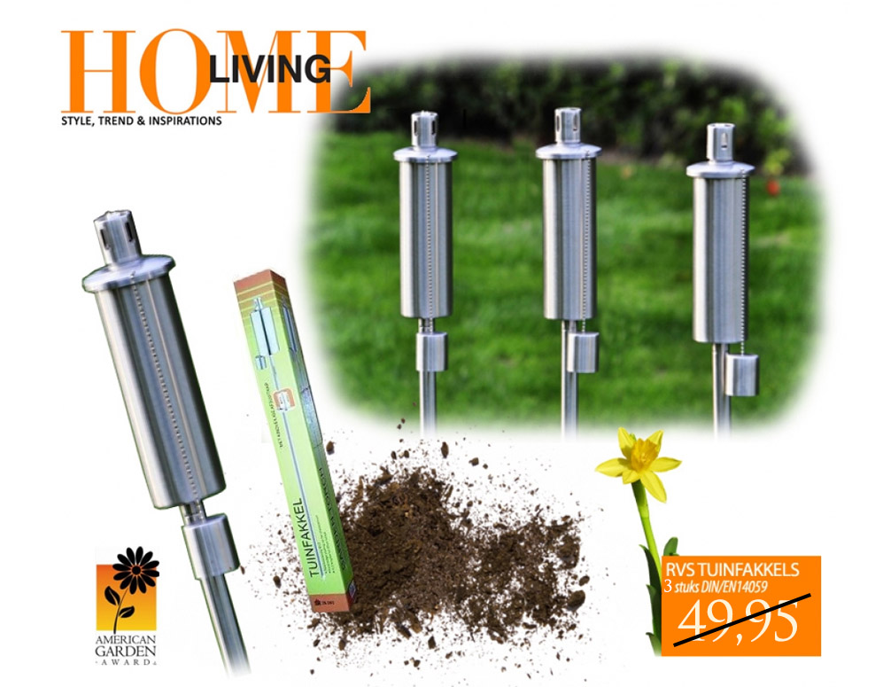Click to Buy - Luxe RVS Tuinfakkels (3 stuks) Click to Buy - Luxe RVS Tuinfakkels (3 stuks)