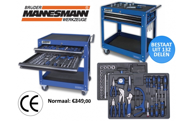 Click to Buy - Mannesmann 132-delige Toolset