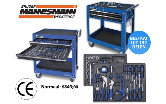Click to Buy - Mannesmann 132-delige Toolset Click to Buy - Mannesmann 132-delige Toolset