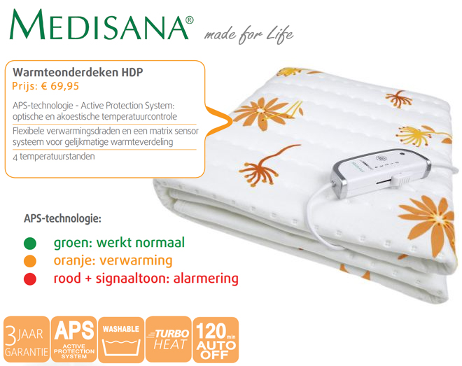 Click to Buy - Medisana Elektrische Deken met APS-technologie Click to Buy - Medisana Elektrische Deken met APS-technologie