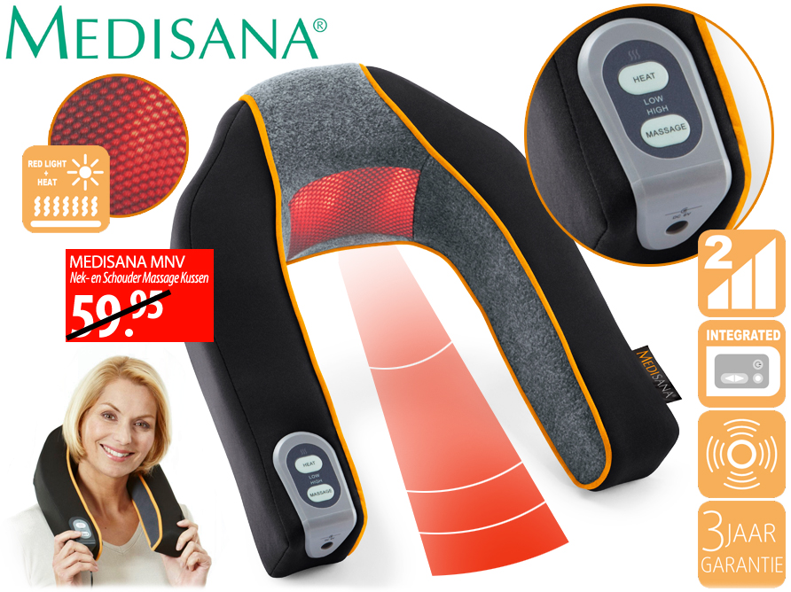 Click to Buy - Medisana MNV Nek- en Massage Kussen Click to Buy - Medisana MNV Nek- en Massage Kussen