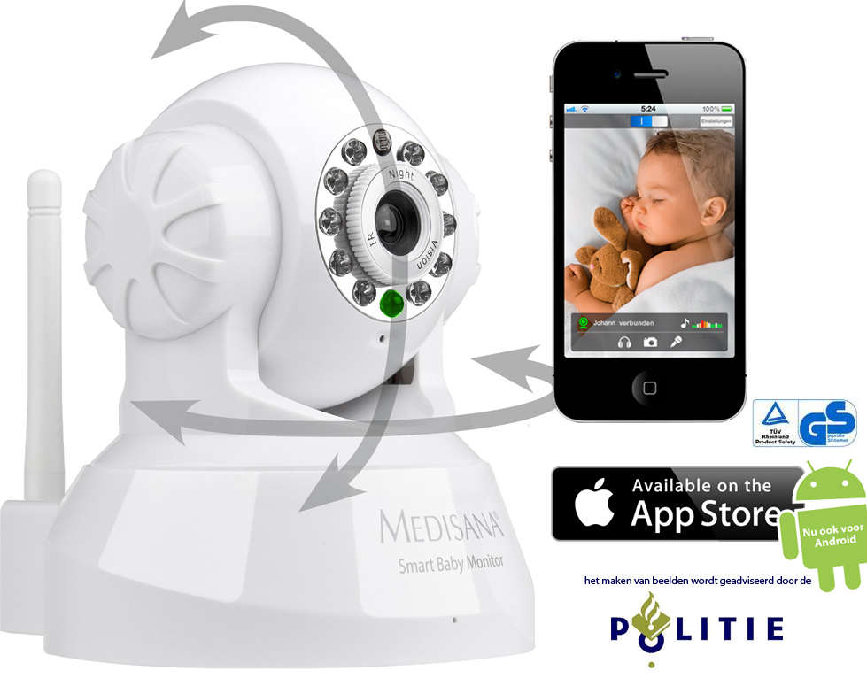 Click to Buy - Medisana Pan/Tilt Camera (IP-Cam) Click to Buy - Medisana Pan/Tilt Camera (IP-Cam)
