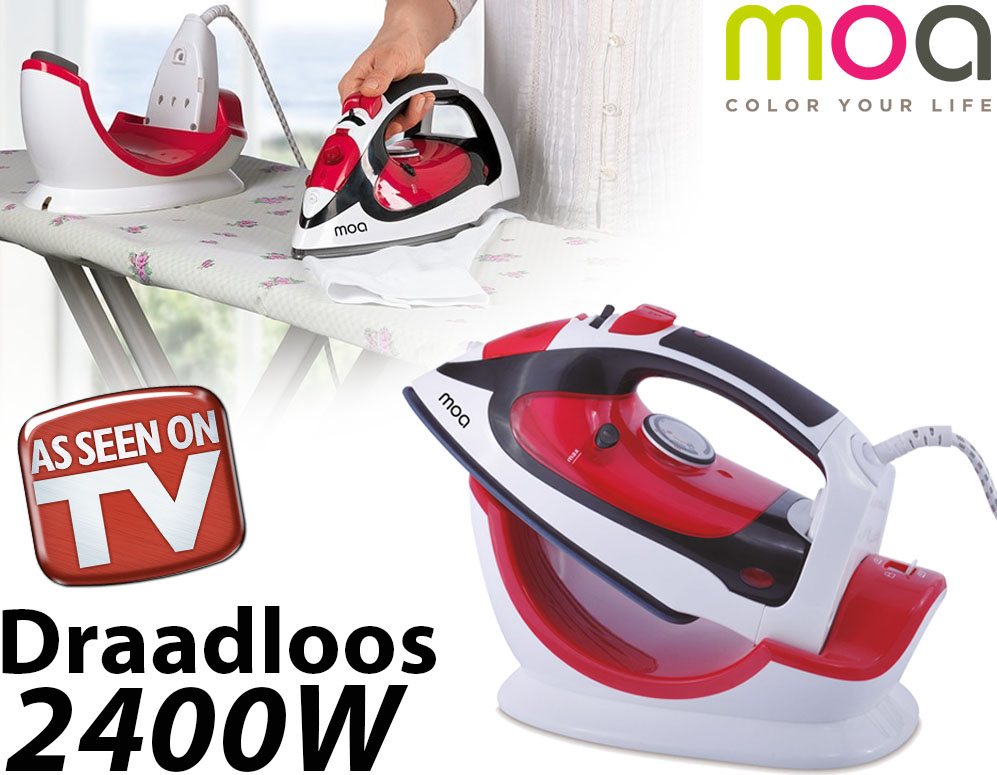 Click to Buy - MOA Draadloos Stoomstrijkijzer 2400W Click to Buy - MOA Draadloos Stoomstrijkijzer 2400W