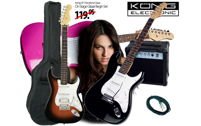 Click to Buy - On Stage Electr. Gitaar Beginset