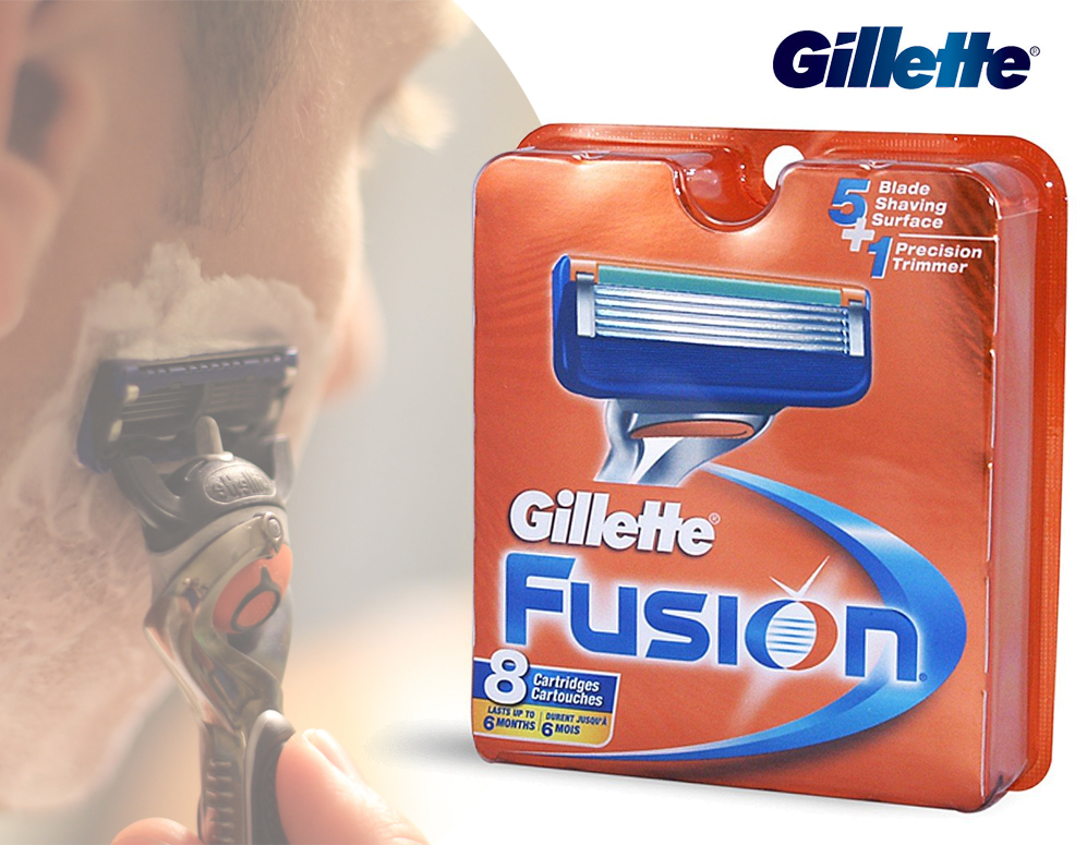 Click to Buy - Originele Gillette Fusion 8-Pack Scheermesjes