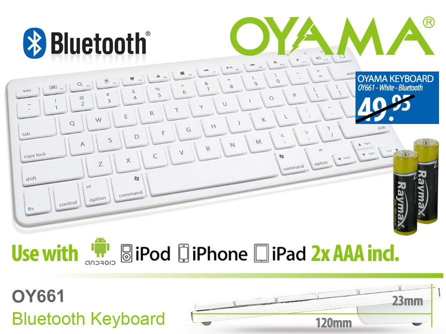 Click to Buy - Oyama Bluetooth Mini-Keyboard Click to Buy - Oyama Bluetooth Mini-Keyboard