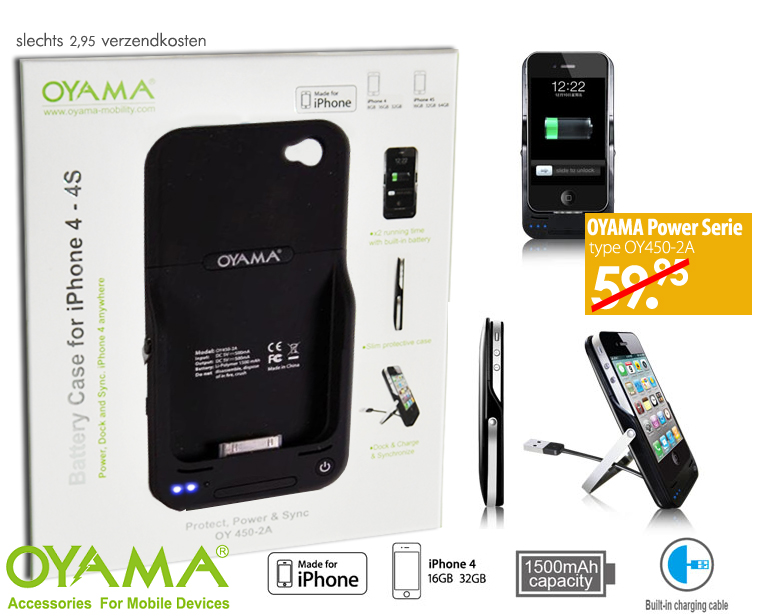 Click to Buy - Oyama iPhone 4/4S Slim Battery Case