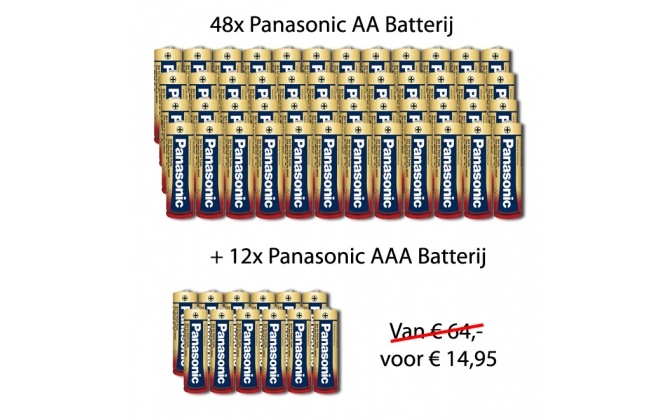 Click to Buy - Panasonic Deal 48x AA + 16x AAA Click to Buy - Panasonic Deal 48x AA + 16x AAA