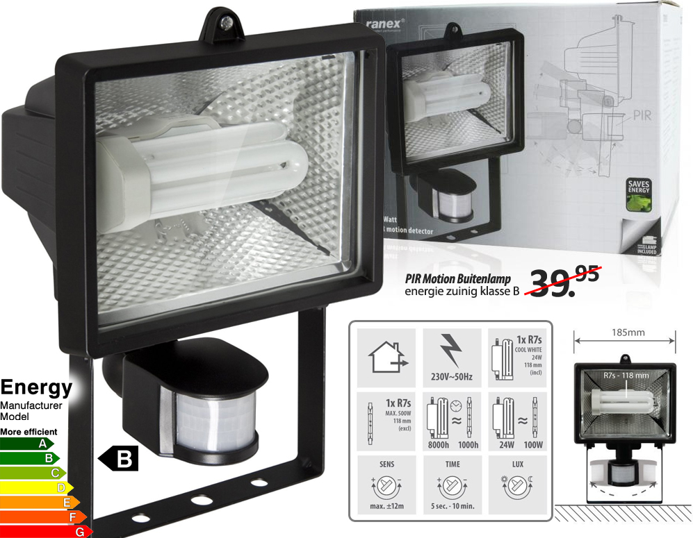 Click to Buy - PIR Motion Buitenlamp | 2013 model